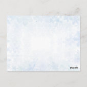 Winter Wonderland Quinceañera Uitnodiging (Achterkant)