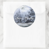 WINTER WONDERLAND RONDE STICKER (Tas)