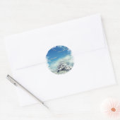 Winter Wonderland Ronde Sticker (Envelop)