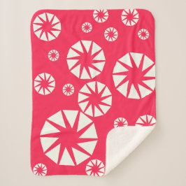 Winter Wonderland rood en wit gooien Sherpa Deken