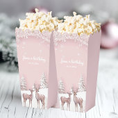 Winter Wonderland | Roze en herten Bedankdoosjes