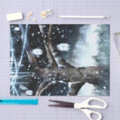 Winter Wonderland Rustic Tree Lights Mason Jars Tissuepapier (Craft)