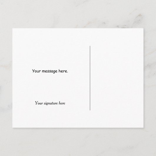 Winter Wonderland Santa en Mrs Claus Kerstmis Briefkaart (Achterkant)