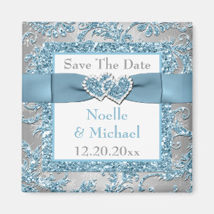 Winter Wonderland Save the Date Wedding Magnet Magneet