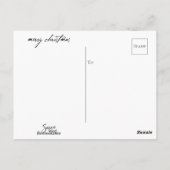 Winter Wonderland Scène Noël Carte postale (Dos)