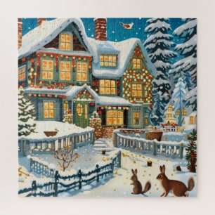 Winter Wonderland Scene Puzzel
