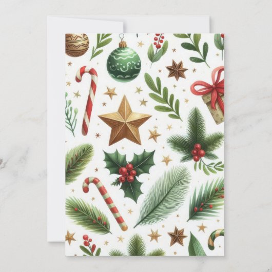 Winter Wonderland Schattigee winterdieren 8e verja Kaart (Achterkant)