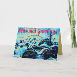 Winter Wonderland Seizoensgebonden groeten Feestdagen Kaart