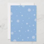 Winter Wonderland - Silver Boy Invitation Annivers (Dos)