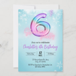 `Winter Wonderland Slaapfeest Uitnodiging