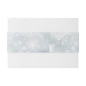 Winter Wonderland sneeuw bruiloft uitnodiging Uitnodigingen Wikkel (Achterkant Voorbeeld)