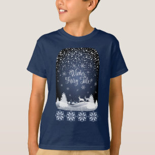Winter Wonderland Sneeuw Feeërieke Sprookjes Besne T-shirt
