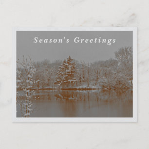 Winter Wonderland Sneeuw Fotografie Vintage Vakant Feestdagenkaart