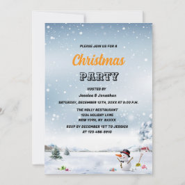 Winter wonderland sneeuw Kerst bedrijf Kaart