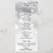 Winter Wonderland Sneeuw trouwceremonie Programma (Achterkant)