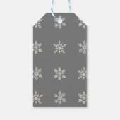 Winter Wonderland, Sneeuwvlok Baby Sprinkle, Feest Cadeaulabel (Achterkant)