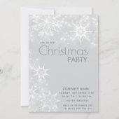 Winter wonderland sneeuwvlokken corporate kerst kaart (Voorkant)