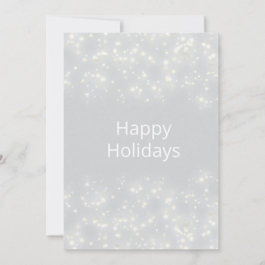 Winter wonderland sneeuwvlokken corporate kerst kaart (Achterkant)