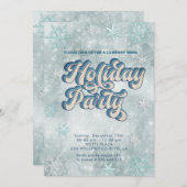 Winter wonderland sneeuwvlokkenbedrijf kaart (Voorkant / Achterkant)