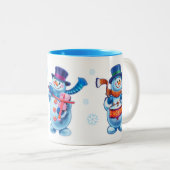 Winter Wonderland sneeuwvolk mok douanenaam (Voorkant rechts)