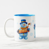 Winter Wonderland sneeuwvolk mok douanenaam (Links)