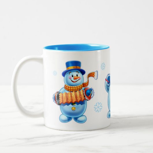 Winter Wonderland sneeuwvolk mok douanenaam (Links)