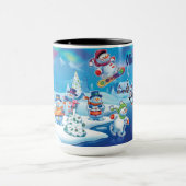 Winter Wonderland sneeuwvolk mok douanenaam (Midden)