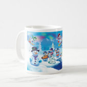 Winter Wonderland sneeuwvolk mok douanenaam (Voorkant links)