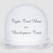 Winter Wonderland Snow Globe Snow Forest Snowglobe (Arrière)