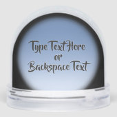 Winter Wonderland Snow Globe Snow Forest Snowglobe (Arrière)