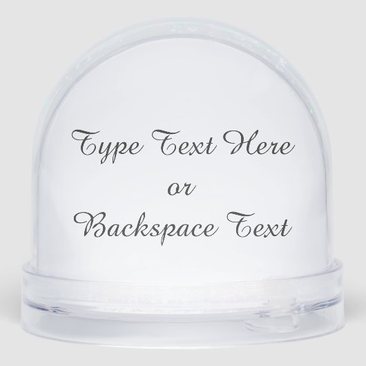 Winter Wonderland Snow Globe Snow Forest Snowglobe Sneeuwbol (Achterkant)