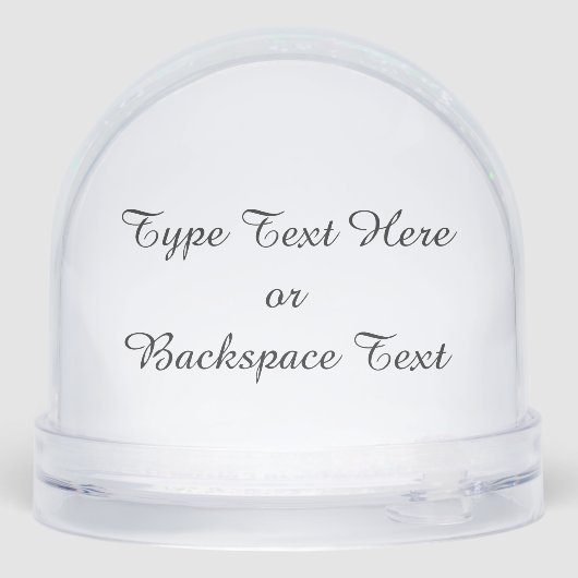 Winter Wonderland Snow Globe Snow Forest Snowglobe Sneeuwbol (Achterkant)