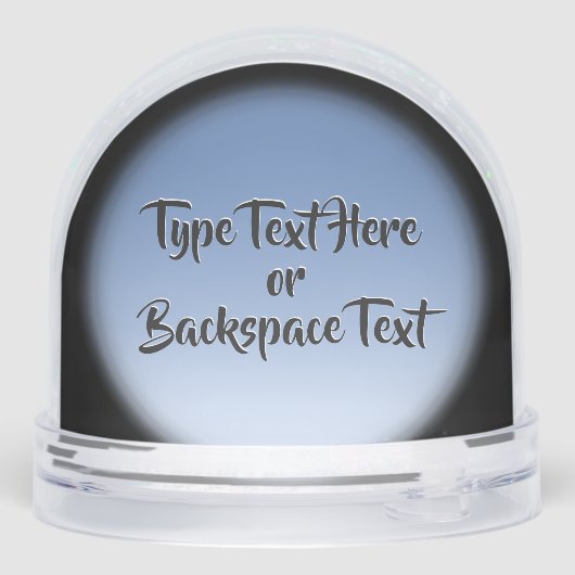 Winter Wonderland Snow Globe Snow Forest Snowglobe Sneeuwbol (Achterkant)