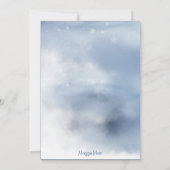 Winter Wonderland Snow Kerstfeestdag Kaart (Achterkant)