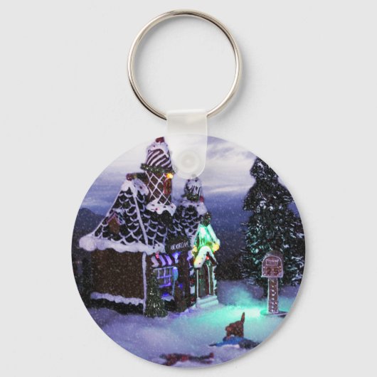 Winter Wonderland Snow Scene 2020 Sleutelhanger (Voorkant)