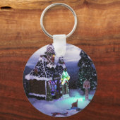 Winter Wonderland Snow Scene 2020 Sleutelhanger (Voorkant)