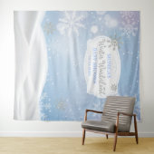 Winter Wonderland Snoweflakes backdrop Wandkleed (In Situ (horizontaal))