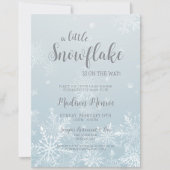Winter Wonderland Snowflake Baby shower Invitation