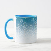 Winter Wonderland Snowflake Christmas Coffee Mug (Gauche)