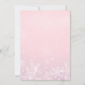 Winter Wonderland Snowflake Invitation Anniversair (Dos)