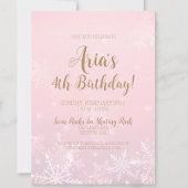 Winter Wonderland Snowflake Invitation Anniversair