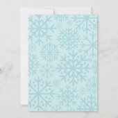 Winter Wonderland Snowflake Invitation Anniversair (Dos)