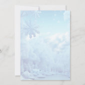 Winter Wonderland Snowflake Quinceañera Invitation (Dos)