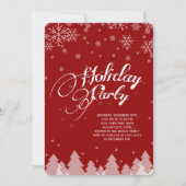 Winter Wonderland Snowflakes Fête Invitation (Devant)