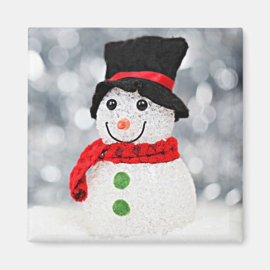 Winter Wonderland Snowman Magneet (Voorkant)