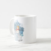 Winter Wonderland Snowman & Rabbits Mok (Voorkant links)