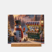 Winter Wonderland Snowman's Hot Chocolate Cart (Recto)