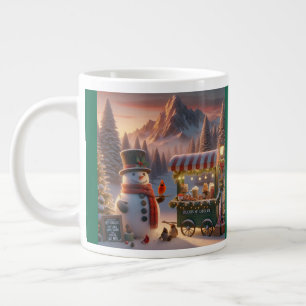 Winter Wonderland Snowman's Hot Chocolate Winkelwa Extra Grote Beker
