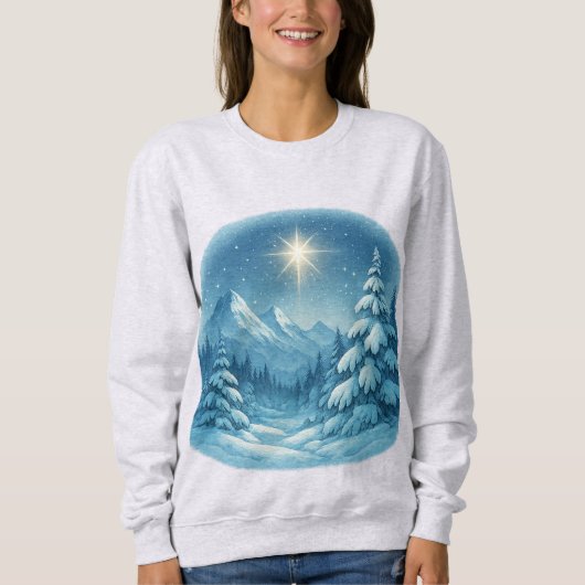 Winter Wonderland Snowy Forest Sweatshirt | Cozy C (Voorkant)