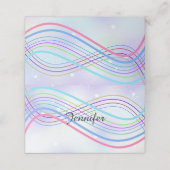 Winter Wonderland Snowy Name Place Holder (Buitenkant ongevouwen)